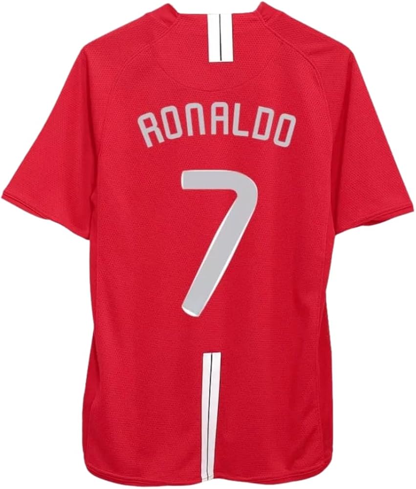 マンチェスターユナイテッド 2008 半袖 シャツ Ronaldo 7 Amazon.com: Ronaldo #7 Man U Short Sleeve Red 07/08 Soccer